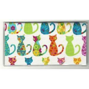    Checkbook Cover Bright Kitty Cats on White: Everything Else
