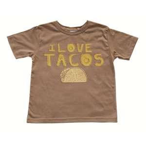  I Love Tacos Boys Toddler Chestnut T Shirt  Everything 
