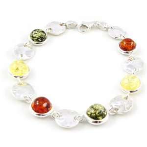  Bracelet silver Inspiration amber.: Jewelry