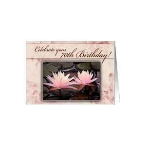  70th Birthday Water LIly Card: Toys & Games