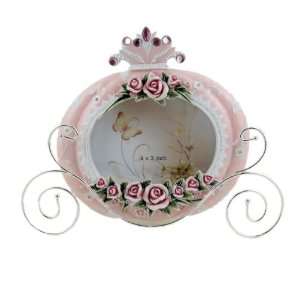  Cinderellas Carriage Picture Frame Pink Rose: Home 