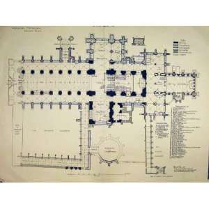  1892 Ground Floor Plan Hereford Cathedral Cloister: Home 