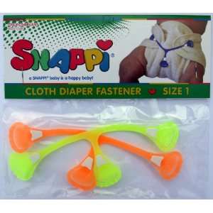   Diaper Fasteners   Pack of 2 DAYGLO / NEON (Orange & Yellow): Baby