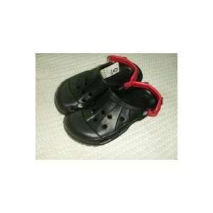   CROCS OFF ROAD IN BLK/RED SIZE Mens 6 ,Momens 8