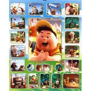 UP Disney Movie Sticker Sheet BL625 ~ boy scout Carl toy 
