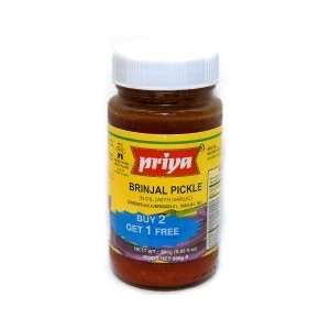Priya Brinjal(eggplant) Pickle in Oil (With Garlic)   8.88fl oz 