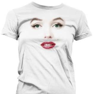 Marilyn Monroe Classic Face Juniors T shirt, Womens 