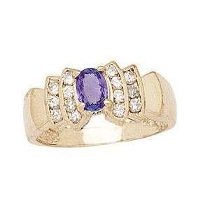  Tanzanite and Diamond Surprise Ring: SZUL: Jewelry