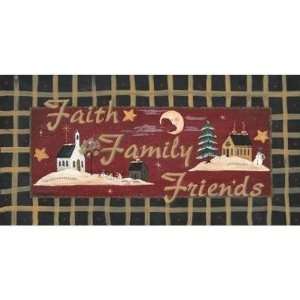  Faith, Family, Friends Poster Print