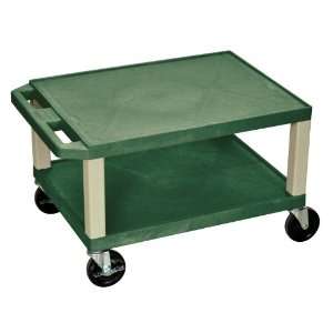 WILSON Industrial All Purpose Utility Storage Cart Hunter Green and 