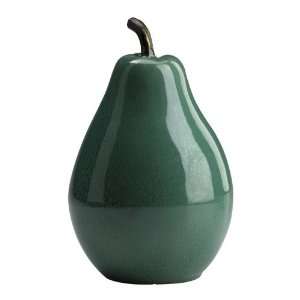 Small Jade Ceramic Pear 02061 