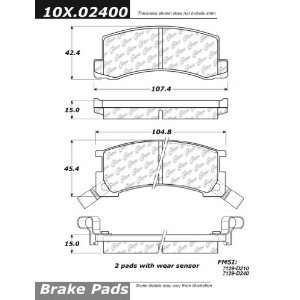  Centric Parts, 102.02400, CTek Brake Pads Automotive