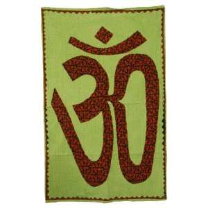  Handmade Cotton Traditional Om Figure Patch Work Wall 