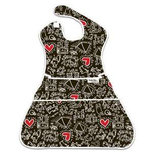  Bumkins SuperSize Bib Graffiti Heart Baby