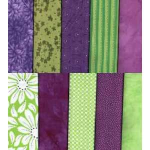  Wild Violets 10 Fabric Fat Quarters: Arts, Crafts & Sewing