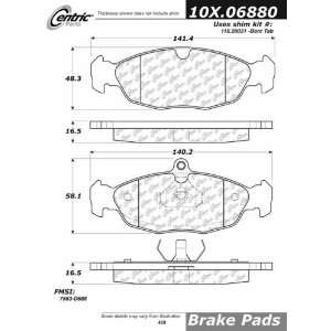  Centric Parts 100.06880 100 Series Brake Pad: Automotive