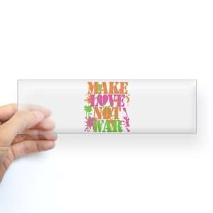   Sticker Clear Make Love Not War Peace Symbol Sign: Everything Else