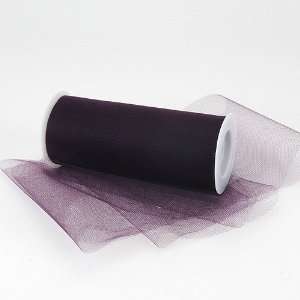   Nylon Tulle Fabric 6 inch 25 Yards, Plum