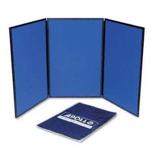 New Quartet SB93513Q   ShowIt Three Panel Display System, Fabric, Blue 