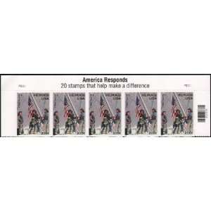  HEROES OF 2001 ~ AMERICA RESPONDS ~ 9/11 #B2 Strip of 5 x 
