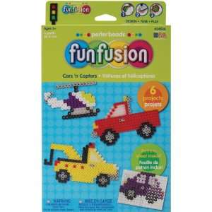   Perler Fun Fusion Bead Activity Kit Cars & Copters: Toys & Games