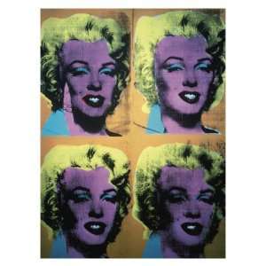 Four Marilyns, c.1962 Giclee Poster Print by Andy Warhol, 28x36 