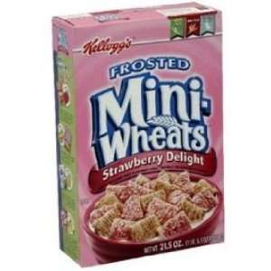 Kelloggs Frosted Mini Wheats Strawberry Delight, 21.5 Oz (Pack of 3 