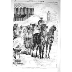  1856 LONDON SEASON TRANSPORT DRAWING ROOM HORSE COACH 