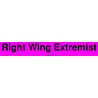  Right Wing Extremist Large Bumper Sticker: Automotive