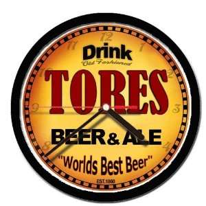  TORES beer and ale cerveza wall clock 