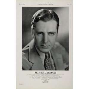  1930 Selmer Jackson Actor Movie Film Stage Casting Ad 