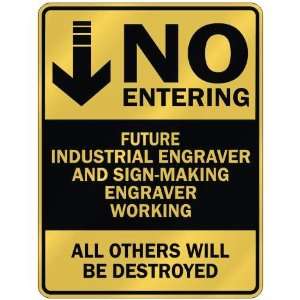   INDUSTRIAL ENGRAVER AND SIGN MAKING ENGRAVER WORKING  PARKING SIGN