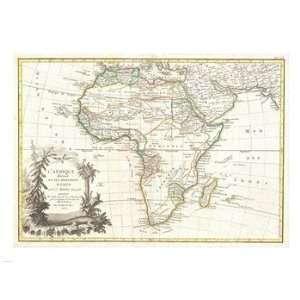  Pivot Publishing   B PPBPVP1464 1762 Janvier Map of Africa 