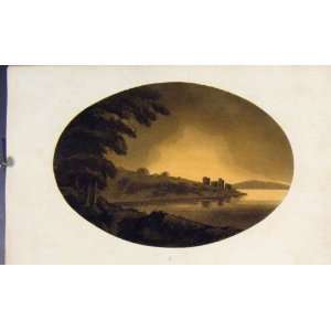   Castle Sepia Print Highlands Of Scotland 1808