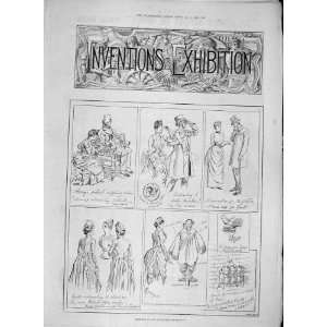  1885 Inventions Exhibition Sketches Avery Fire Grenades 