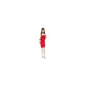  Barbie Basics Exclusive Red Dress Brunette #03: Toys 