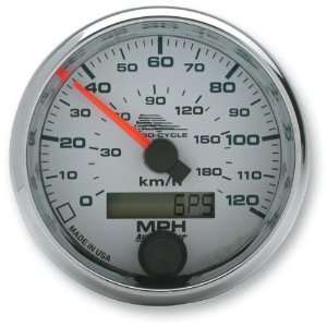   Meter 2 5/8in Electronic Speedometer   White Face 19341 Automotive