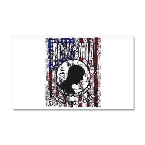   x24.5 Wall Vinyl Sticker POWMIA All Gave Some Some Gave All US Flag