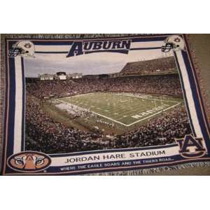 Auburn Tigers Jordan Hare Blanket:  Sports & Outdoors