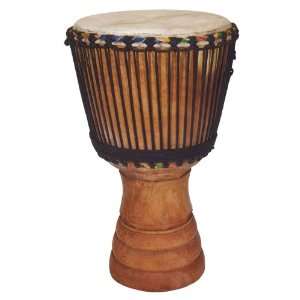  Djembe Drum   Ivory Coast 14 X 25.5 Musical Instruments