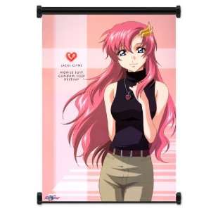Gundam Seed Destiny Anime Girl Lacus Clyne Fabric Wall Scroll Poster 