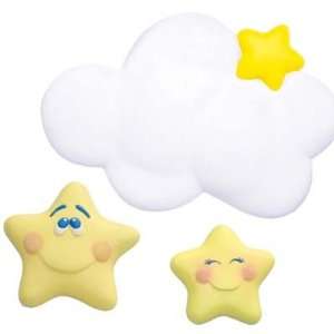  Wallables My Fluffy Sky w/ 2 Stars Nursery Wall Decor 