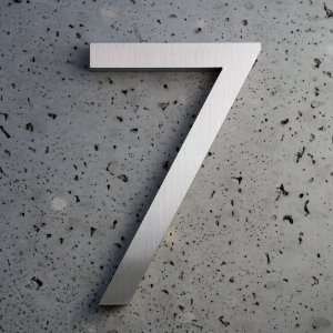  Modern House Number Aluminum Modern Font Number Seven 7 