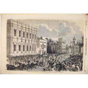  Parliament Royal Procession Whitehall London 1854: Home 