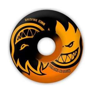Spitfire Eternal 50/50 Swirl Black/Neon Orange   Set of 4 Wheels (56MM 
