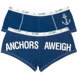  U.S. Navy Anchors Aweigh Booty Shorts   XX Large: Sports 