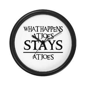  STAYS AT JOES Humor Wall Clock by  Everything 