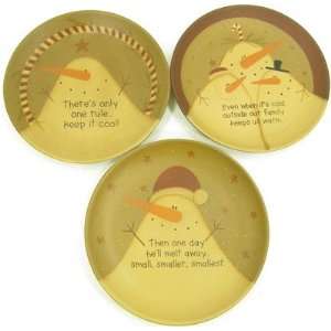   Decorations plate snowman keep it cool 12d 1pc 3ast: Home & Kitchen