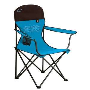 Carolina Panthers Chair   Deluxe Folding Arm Sports 