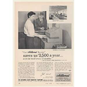  1960 Ypsilanti MI Water Dept NCR Accounting Machine Print 